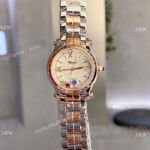 Chopard Happy Diamonds Replica Watch Rainbow bezel 2-Tone Rose Gold